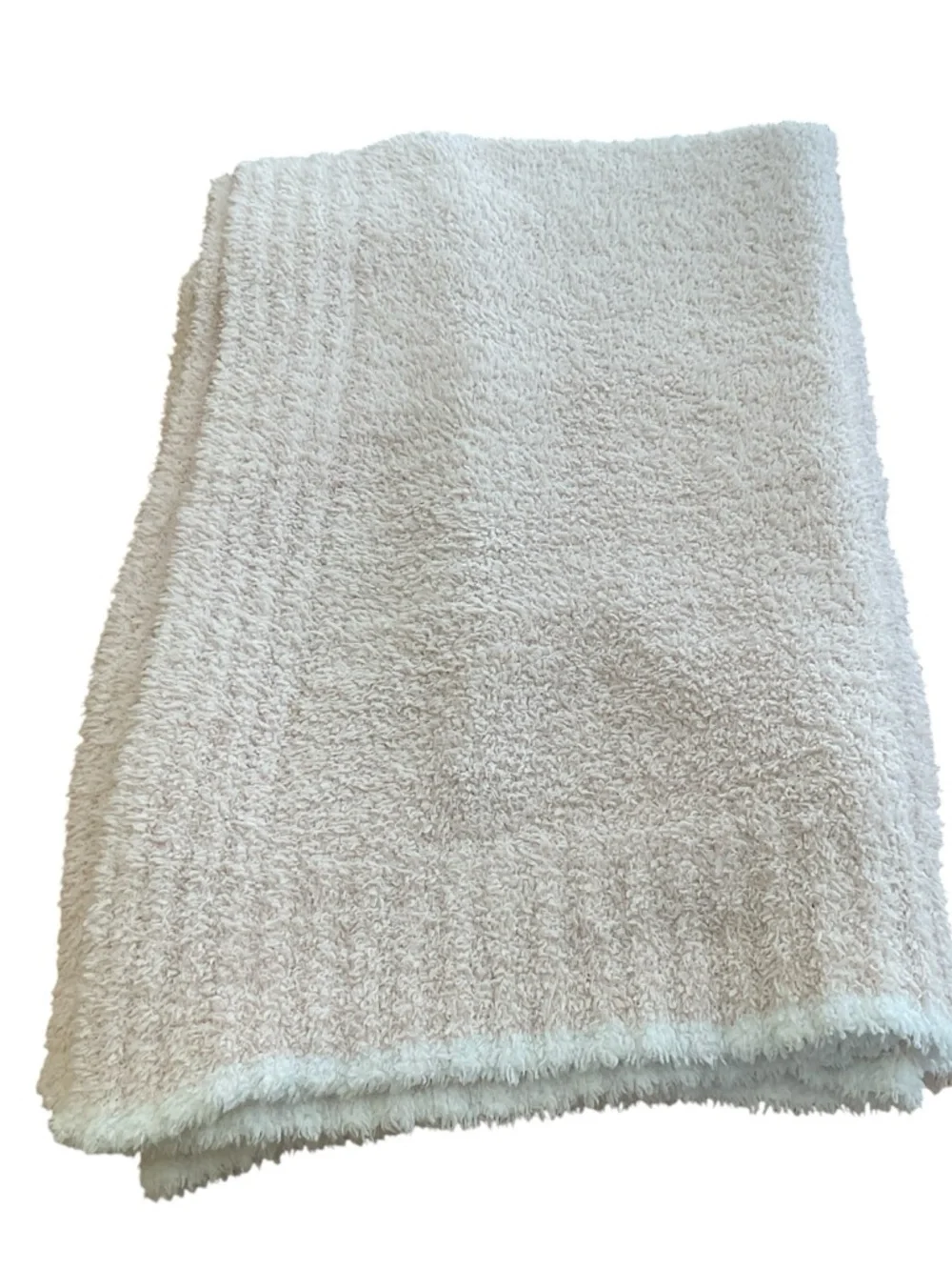 Barefoot Dreams pale pink throw